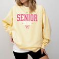 Senior 2026 Pink Coquette Bow Class Of 2026 Graduation Women Comfort Colors Sweatshirt Butter
