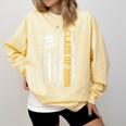 Senior 26 Class Of 2026 American Flag Graduation 2026 Comfort Colors Sweatshirt Butter