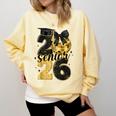 Senior Class Of 2026 Senior Girl Graduation Cap Coquette Bow Comfort Colors Sweatshirt Butter