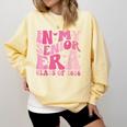 In My Senior Era Class Of 2026 Retro Senior 2026 Graduation Comfort Colors Sweatshirt Butter