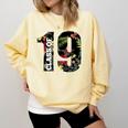 Senior Floral Class Of 2019 Shirt Graduation Idea Comfort Colors Sweatshirt Butter