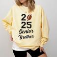 Senior Football Brother Class Of 2025 Graduation Graduate Comfort Colors Sweatshirt Butter