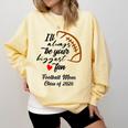 Senior Football Mom Class Of 2026 Graduation Graduate Comfort Colors Sweatshirt Butter