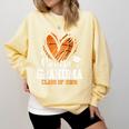 Senior Grandma Class Of 2026 Basketball Graduation Heart Comfort Colors Sweatshirt Butter