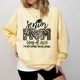 Senior Mom Class Of 2025 Senior Mama 2025 Leopard Graduation Comfort Colors Sweatshirt Butter