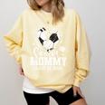 Senior Mommy Class Of 2026 Soccer Graduation Heart Premium Tri-Blend Comfort Colors Sweatshirt Butter