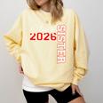 Senior Sister Class Of 2026 Proud Big Sis Graduation Family Comfort Colors Sweatshirt Butter
