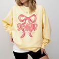 Senior Twenty Twenty-Six Coquette Graduation Class Of 2026 Comfort Colors Sweatshirt Butter
