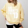 She Wants The MD Shirt Medical Graduation Doctor Comfort Colors Sweatshirt Butter