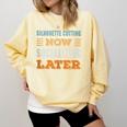 Silhouette Cutting Now Minimal Socializing Introvert Comfort Colors Sweatshirt Butter