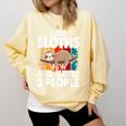 Sloth For Sloth Lover Men Women Kids Introvert Comfort Colors Sweatshirt Butter Sloth For Sloth Lover Men Women Kids Introvert Comfort Colors Sweatshirt Butter