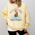 So Done With Being Interrupted Sick And Tired Introvert Premium Tri-Blend Comfort Colors Sweatshirt Butter