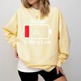 Social Battery Low Anti-Social Introvert Comfort Colors Sweatshirt Butter