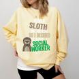 Social Work Student Masters Degree Graduation Comfort Colors Sweatshirt Butter