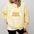 Social Work s Graduation Social Worker Men Comfort Colors Sweatshirt Butter