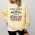 Sociology Degree Graduation Sociologist Bachelors 2025 Comfort Colors Sweatshirt Butter