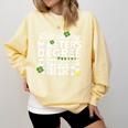 St Patricks Day Masters Degree MSW Graduation Social Work Comfort Colors Sweatshirt Butter