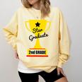 Star Graduate Second Grade Graduation Trophy Cup Comfort Colors Sweatshirt Butter