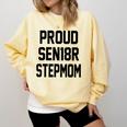 Stepmom Stepmother SEN18R Grad Senior Graduation Party Shirt Comfort Colors Sweatshirt Butter