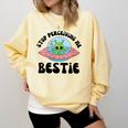 Stop Perceiving Me Bestie Alien Neurodivergent Introvert Comfort Colors Sweatshirt Butter