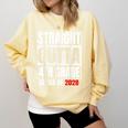 Straight Outta 4th Grade Graduation Class 2028 Fourth Grade Comfort Colors Sweatshirt Butter