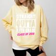 Straight Outta Fifth Grade Class Of 2018 Graduation Comfort Colors Sweatshirt Butter