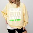Straight Outta Junior High School Class Of 2022 Graduation Comfort Colors Sweatshirt Butter
