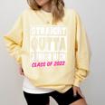 Straight Outta Junior High School Graduation Comfort Colors Sweatshirt Butter