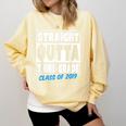 Straight Outta Third Grade Class Of 2019 Graduation Comfort Colors Sweatshirt Butter