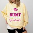 Super Proud Aunt Of 2025 Graduate Senior Graduation Family Comfort Colors Sweatshirt Butter