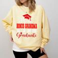Super Proud Bonus Grandma Of 2025 Graduate Graduation Family Comfort Colors Sweatshirt Butter
