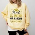 Super Proud Little Brother 2025 Graduate Graduation Family Comfort Colors Sweatshirt Butter