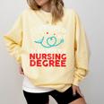 I Survived My Daughter's Nurse Degree School Graduation Comfort Colors Sweatshirt Butter