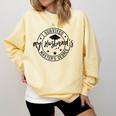 I Survived My Husband's Masters Degree Funny 2023 Graduation Comfort Colors Sweatshirt Butter