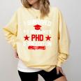 I Survived My Husband's PHD Dissertation Graduation Comfort Colors Sweatshirt Butter