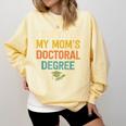 i Survived My Moms Doctoral Degree Doctorate Graduation Comfort Colors Sweatshirt Butter