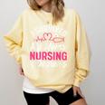 I Survived My Mom's Nursing Degree Nurse Graduation Comfort Colors Sweatshirt Butter