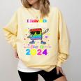 I Survived Nursing School Of 2024 Student Graduation 2024 Comfort Colors Sweatshirt Butter