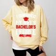 I Survived My Wife's Bachelor's Degree Graduation Comfort Colors Sweatshirt Butter