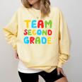 Team Second Grade Shirt 2nd Grade Back To School Graduation Comfort Colors Sweatshirt Butter