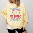Thank You 1st Grade Teachers Graduation Last Day Of School Comfort Colors Sweatshirt Butter