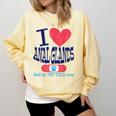 Vet Tech I Love Veterinary Technician Graduation Comfort Colors Sweatshirt Butter