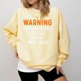 Warning Protein Intake Exceeds Social Awareness Introvert Comfort Colors Sweatshirt Butter