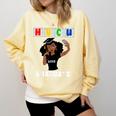 Women HBCU Grad 2025 College Graduation Apparel Comfort Colors Sweatshirt Butter