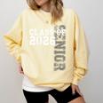 Women's Senior Class Of 2026 Graduation Year High School & College Comfort Colors Sweatshirt Butter