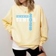 Women's Swimming Senior Night Swim Senior 2026 Graduation 39 Comfort Colors Sweatshirt Butter