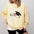 I Worked Hard For This BS Men Women Graduation Premium Tri-Blend Comfort Colors Sweatshirt Butter