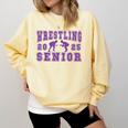 Wrestling Senior Night Wrestling Senior 2025 Graduation 49 Comfort Colors Sweatshirt Butter