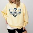 Wrestling Senior Night Wrestling Senior 2025 Graduation 66 Comfort Colors Sweatshirt Butter
