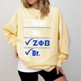Zeta Phi Beta Doctor Graduation Zeta Phi Beta HBCU Doctor Comfort Colors Sweatshirt Butter